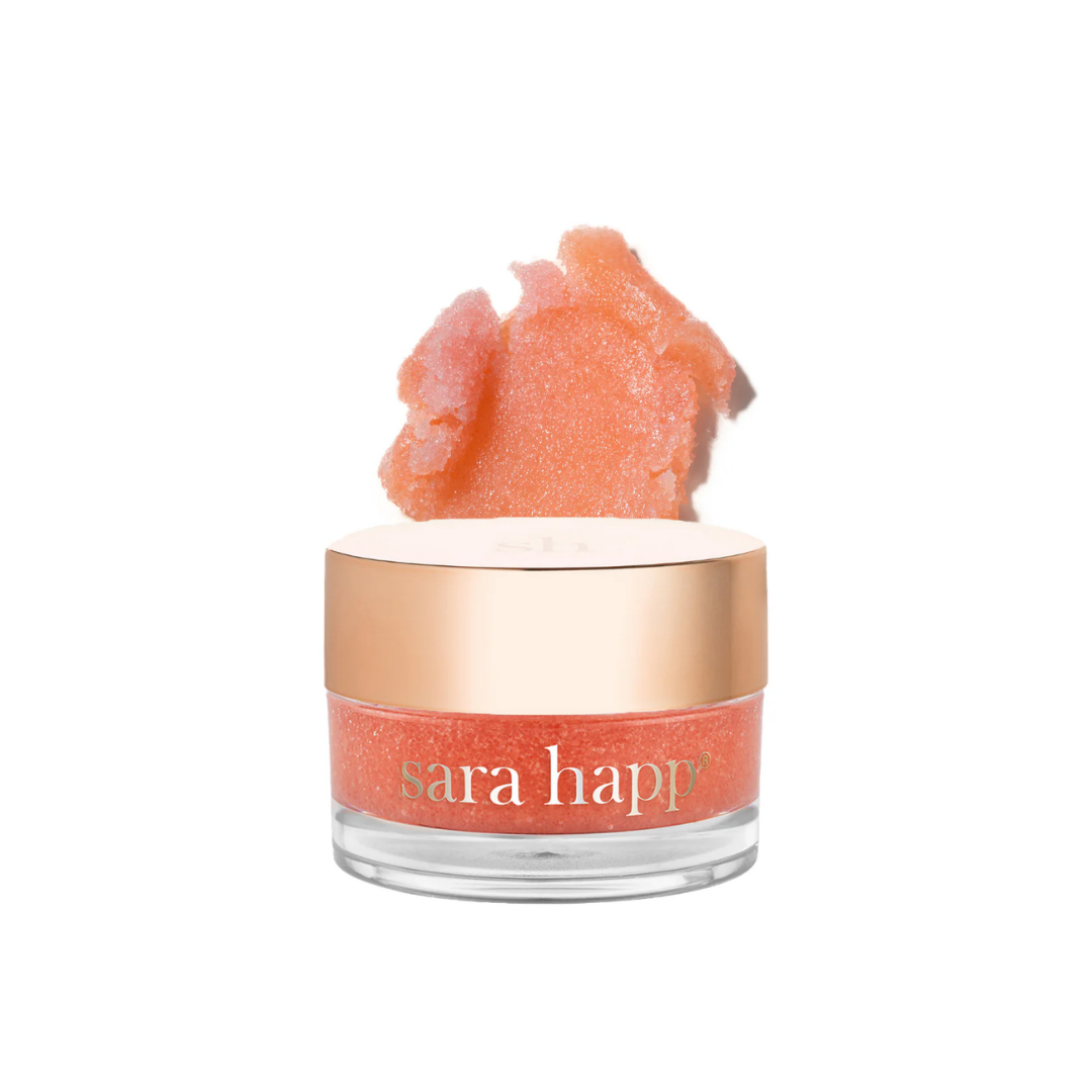 Sara Happ Sparkling Peach Lip Scrub