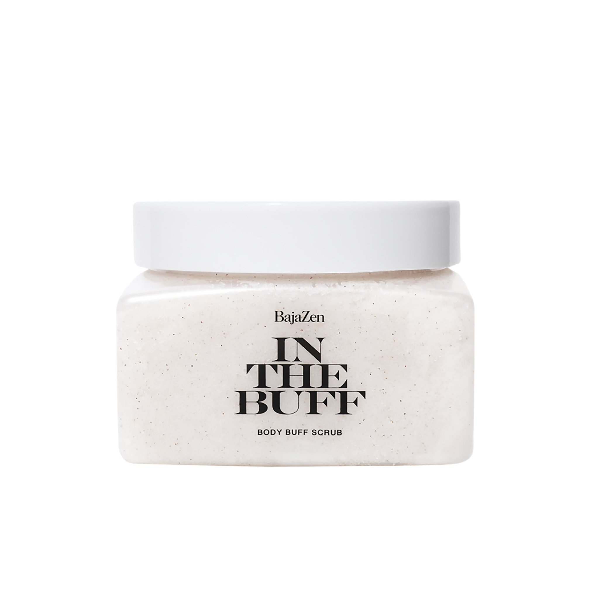 In the Buff Body Buff Scrub for exfoliation, hydration, and glowing skin