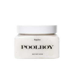 Poolboy Body Buff Scrub for exfoliation, hydration, and glowing summer skin