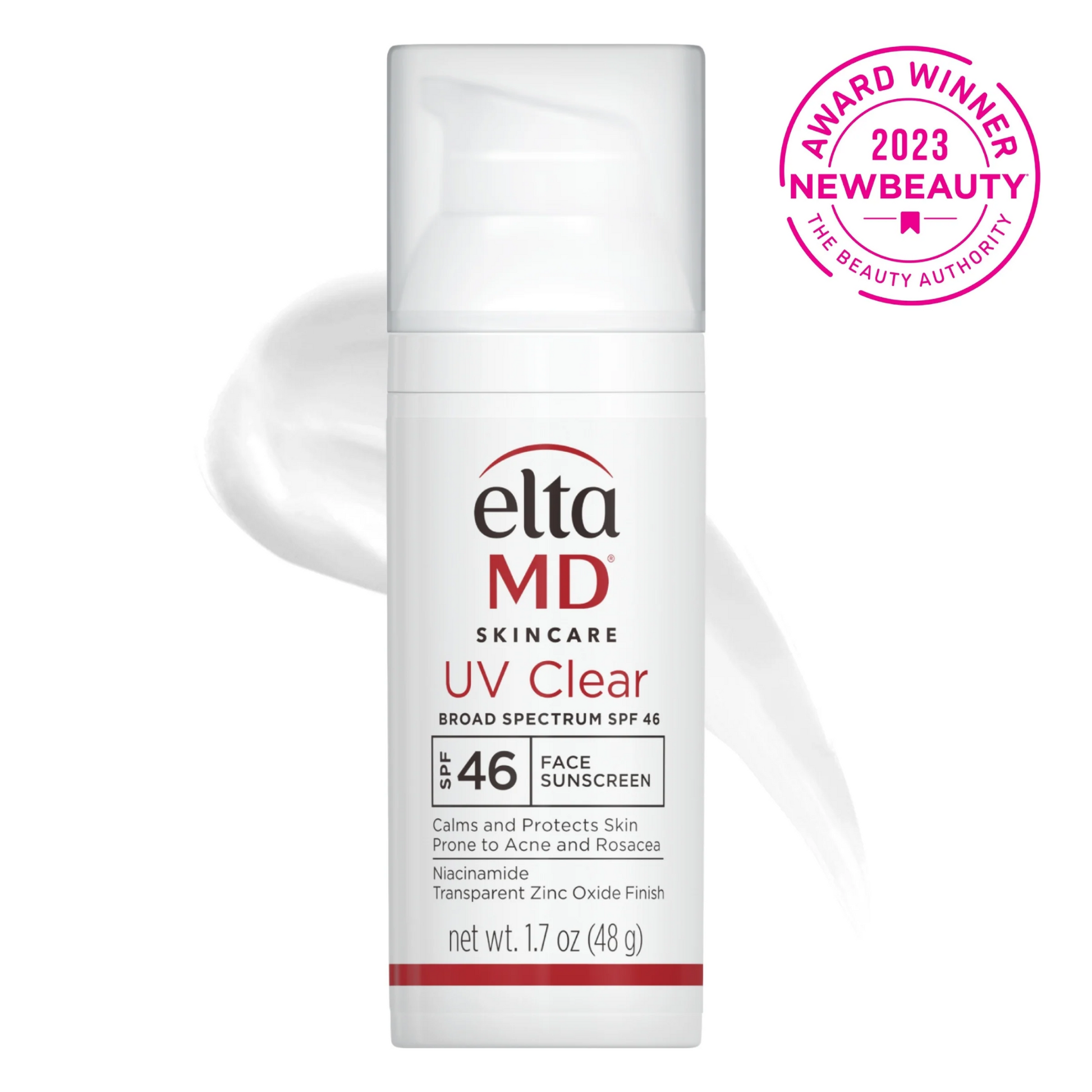 EltaMD UV Clear SPF 46 for blemish-prone skin, evens skin tone, lightweight