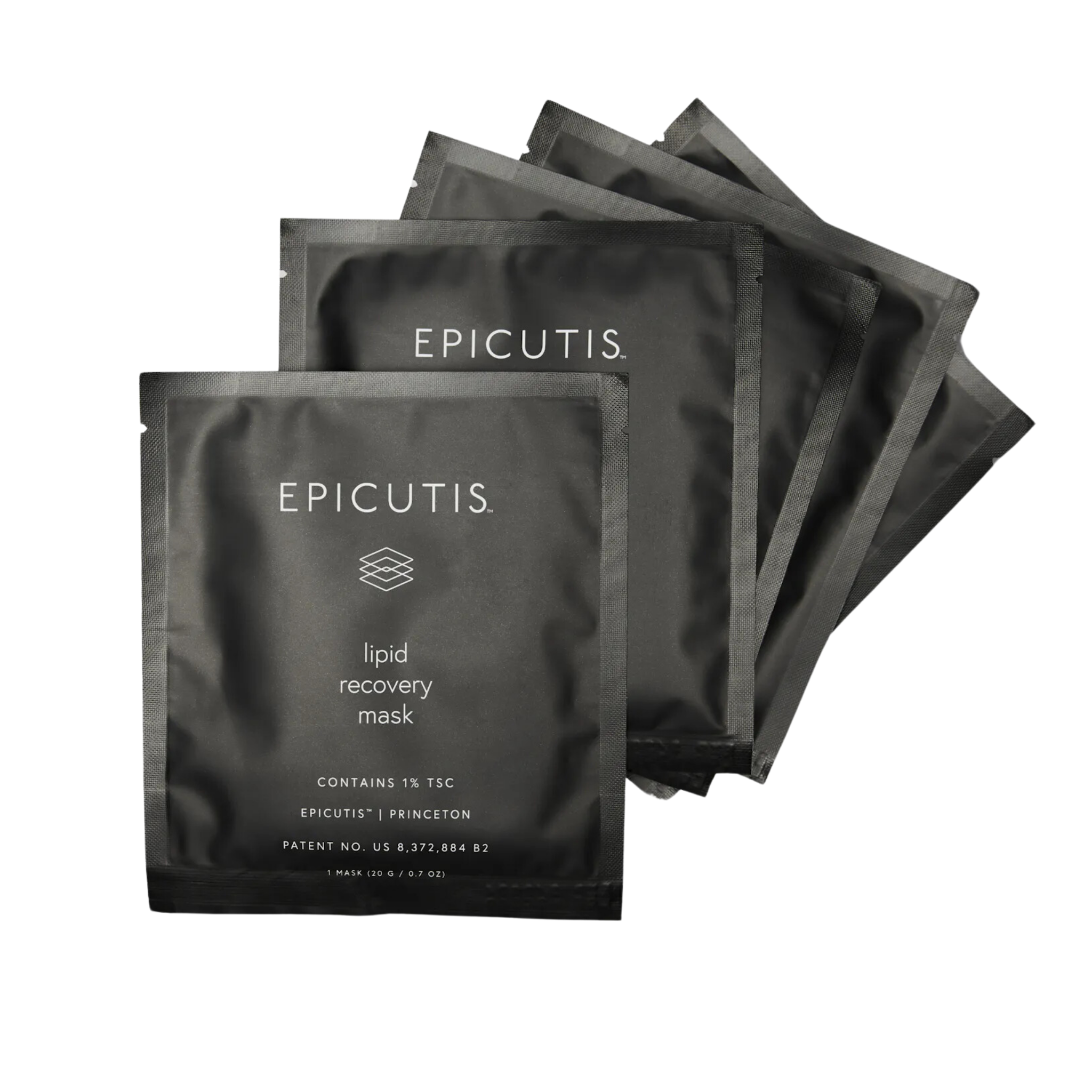 Epicutis Lipid Recovery Mask (5 pack) for soothing skin, reducing redness, post-treatment care