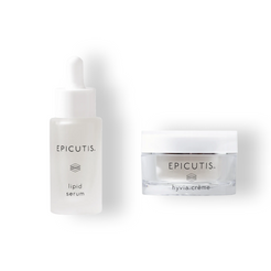 Epicutis Luxury Skincare Set: Lipid Serum and Hyvia Creme for dry skin relief and hydration