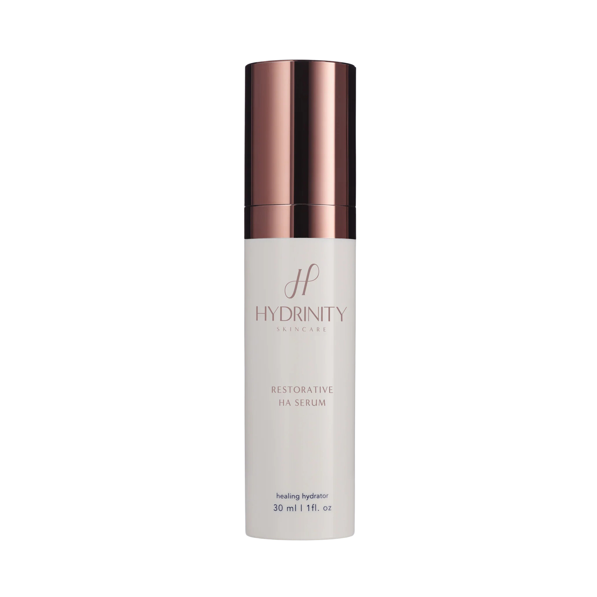 Hydrinity Restorative HA Serum for soothing, repairing, and hydrating skin