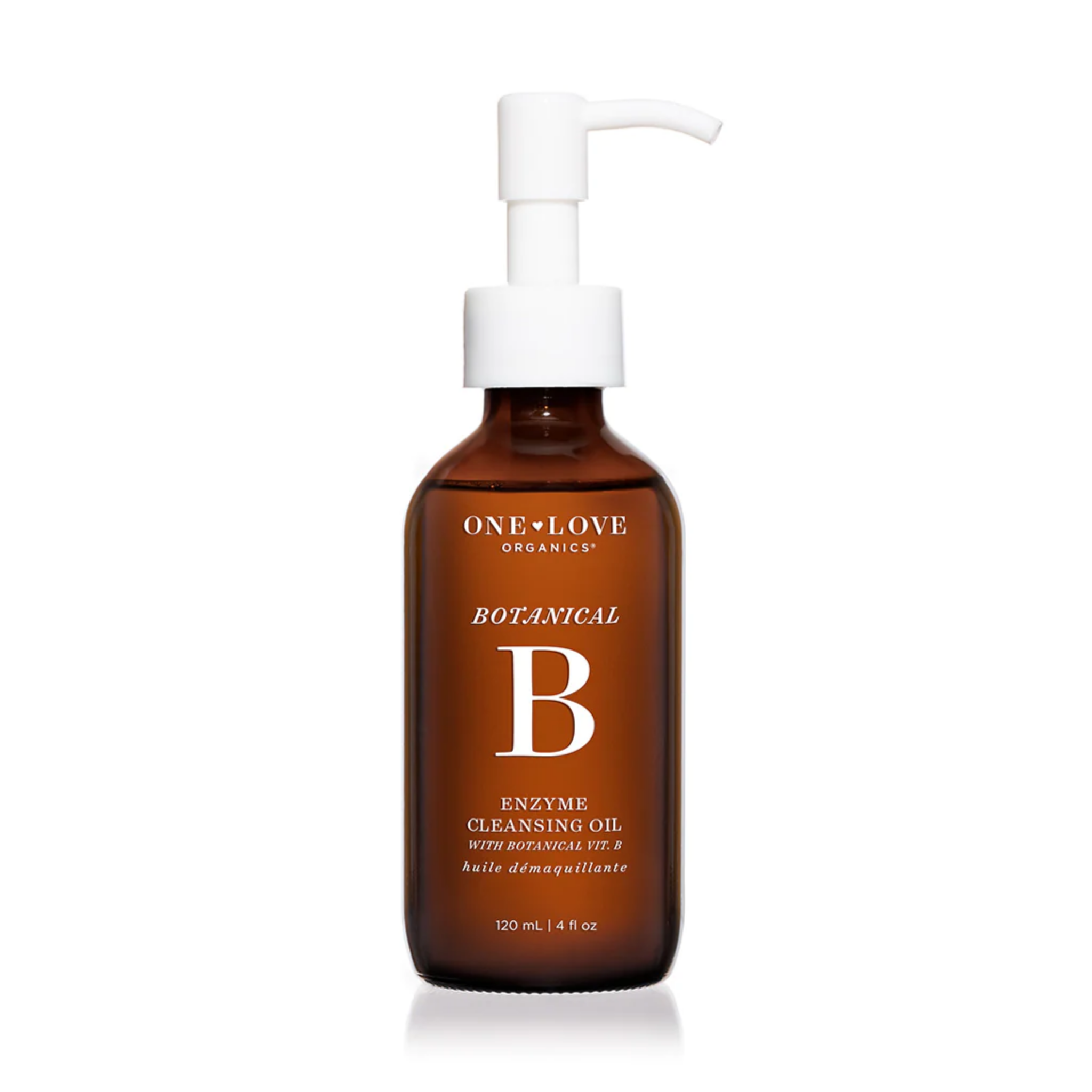 One Love Organics Botanical B Enzyme Cleansing Oil for gentle cleansing, exfoliation, and radiant skin