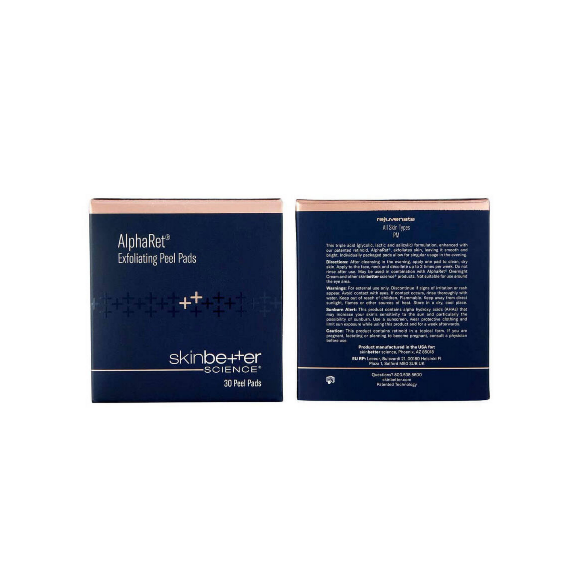 skinbetter science AlphaRet Peel Pads with retinol for exfoliation and skin renewal