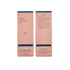 skinbetter science Techno Neck Perfecting Cream in packaging, visibly mentions 'Techno Neck'